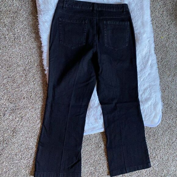 Isaac Mizrahi Live Jeans NEW Size 8 Black - Picture 2 of 7